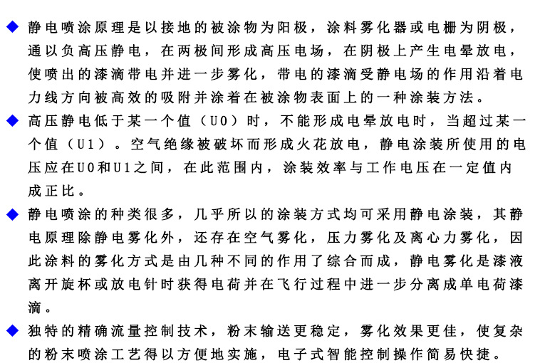 油性漆自動靜電噴漆槍